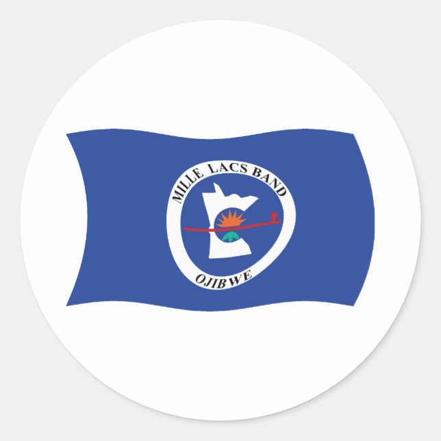 Mille Lacs Band Reservation Flag Sticker (Front)