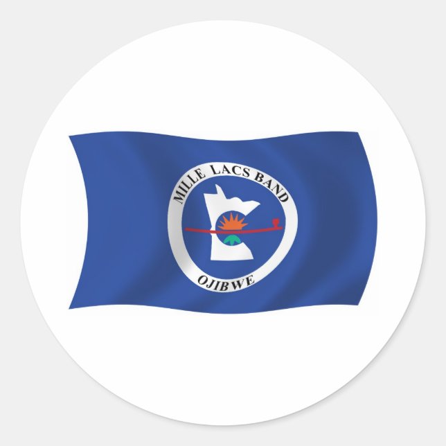 Mille Lacs Band Reservation Flag Sticker (Front)