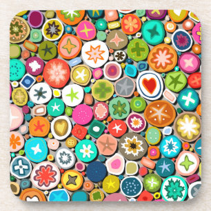 millefiori coaster