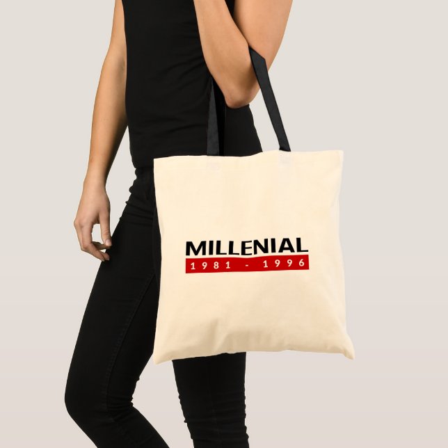 Millenial 1981-1996. Totebag. Tote Bag (Front (Product))