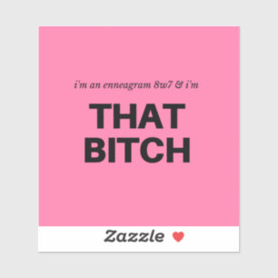 Millenneagram 8w7 Sticker