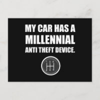 Millennial Anti Theft Car Stick Shift Funny
