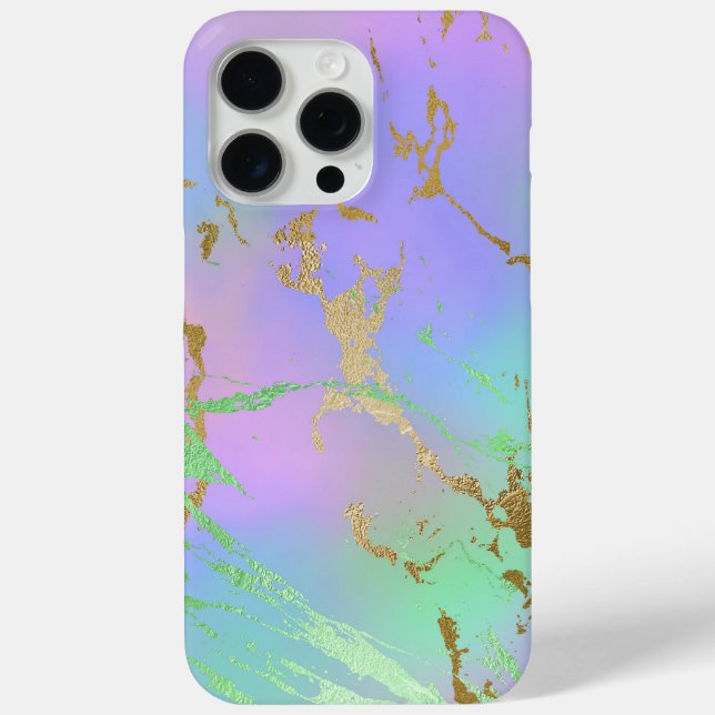 Millennial Marble | Playful Rainbow Pastel Ombre Case-Mate iPhone Case (Back)