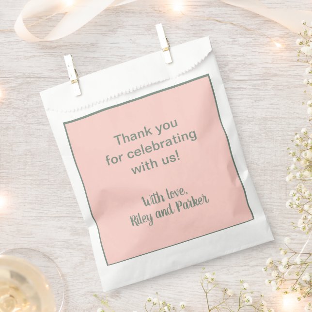 Millennial Pink and Sage Favour Bags (Clipped)