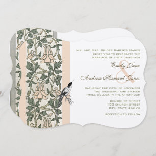 Millennial Pink Hummingbird Wedding Invitations