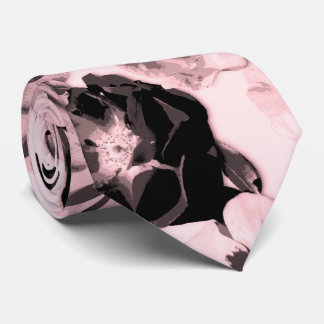 Millennial Pink Large Bloom Roses Tie