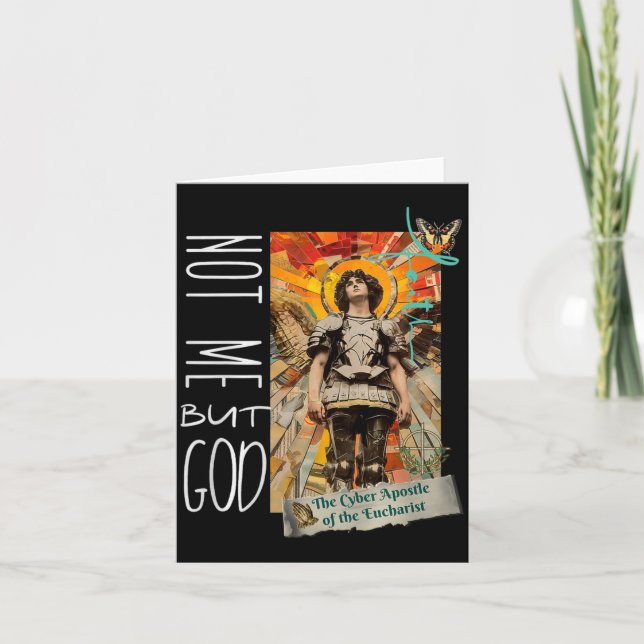 Millennial Saint The Eucharist Not Me God Premium  Card (Front)