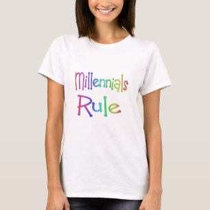 millennials rule millennial t-shirt design