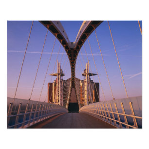 Millennium Bridge, Lowry Centre, Salford Photo Print
