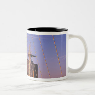 Millennium Bridge, Lowry Centre, Salford Two-Tone Coffee Mug