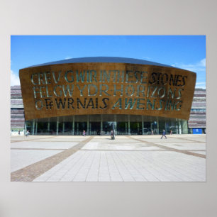 Millennium Centre, Cardiff, Wales Poster