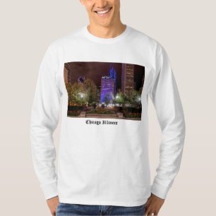 Millennium Park Spring Season Night Long Sleeve T-Shirt