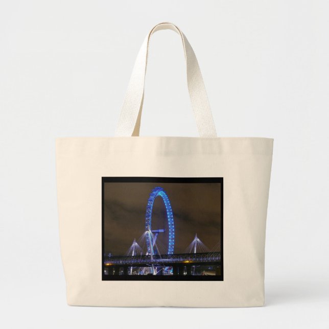 Millennium Wheel London Large Tote Bag (Front)
