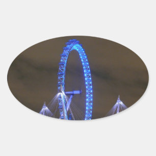 Millennium Wheel London Oval Sticker