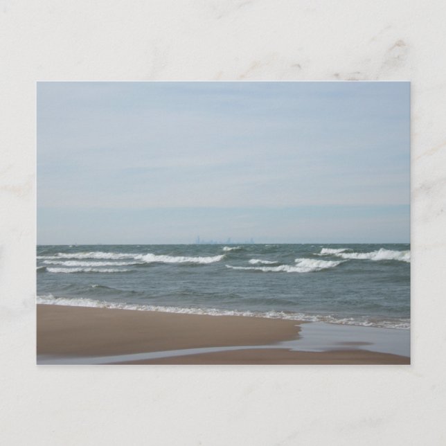 Miller Beach in Gary, Indiana Postcard (Front)