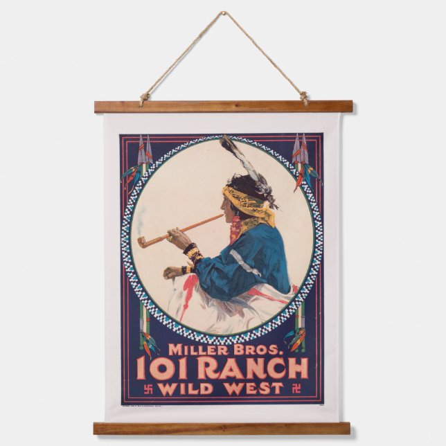 Miller Bros. 101 Ranch, Wild West Circus Poster Hanging Tapestry (Front)