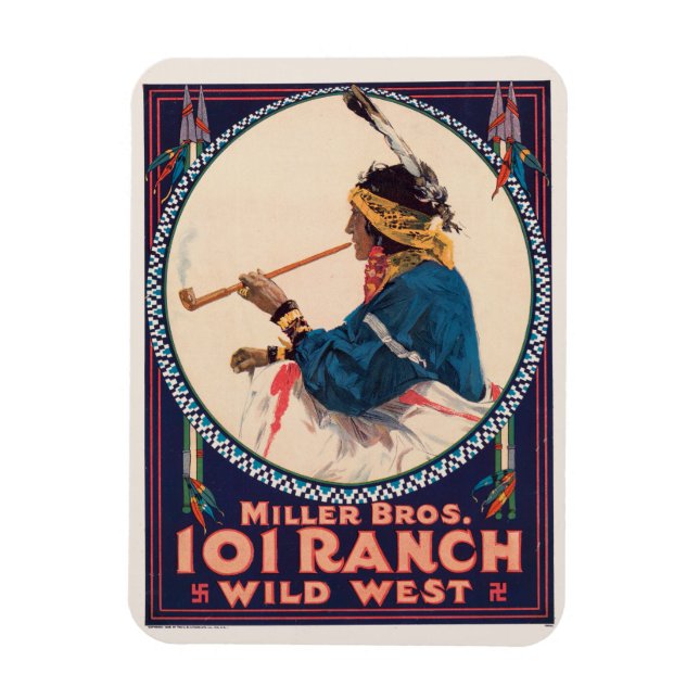 Miller Bros. 101 Ranch, Wild West Circus Poster Magnet (Vertical)