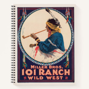 Miller Bros. 101 Ranch, Wild West Circus Poster Notebook