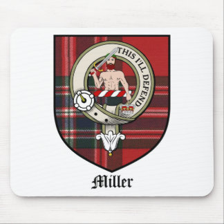 Miller Clan Crest Badge Tartan Mouse Mat