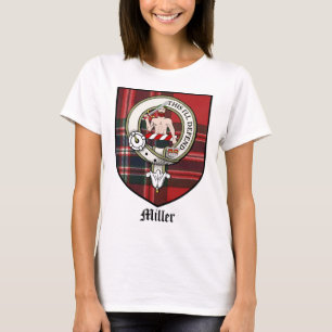 Miller Clan Crest Badge Tartan T-Shirt