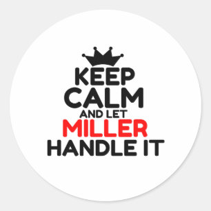 MILLER CLASSIC ROUND STICKER