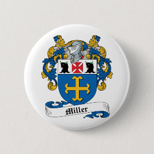 Miller Family Crest 6 Cm Round Badge