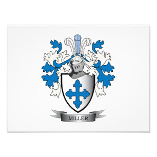 Miller Family Crest Coat of Arms Photo Print
