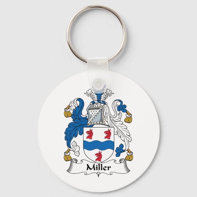 Miller Family Crest Key Ring (Front)