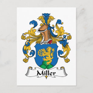 Miller Family Crest Postcard
