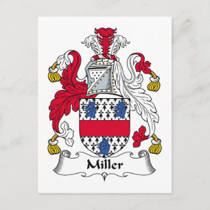 Miller Family Crest Postcard