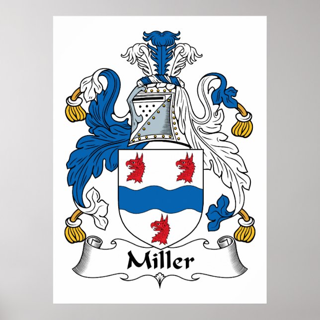 Miller Family Crest Poster (Front)