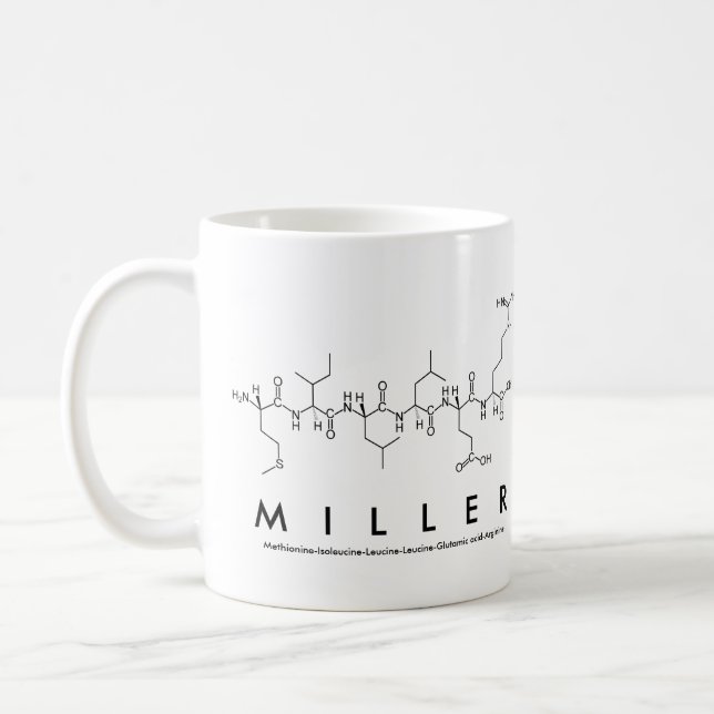 Miller peptide name mug (Left)