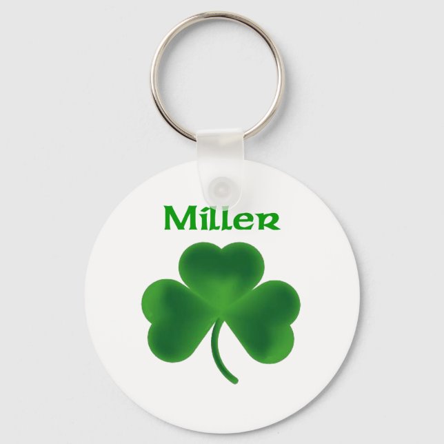 Miller Shamrock Key Ring (Front)