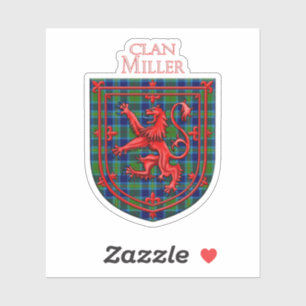 Miller Tartan Scottish Plaid Lion Rampant