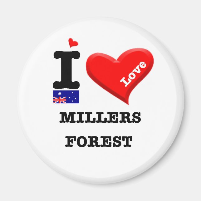 MILLERS FOREST - I Love Magnet (Front)