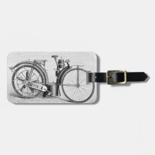 Millet Motorcycle, 1895 Luggage Tag