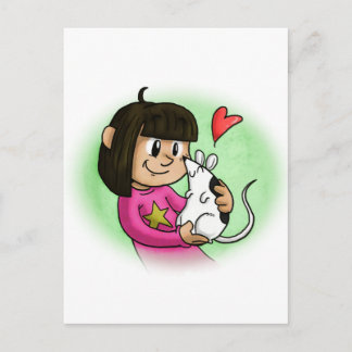 Millie and Cupcake Postcard