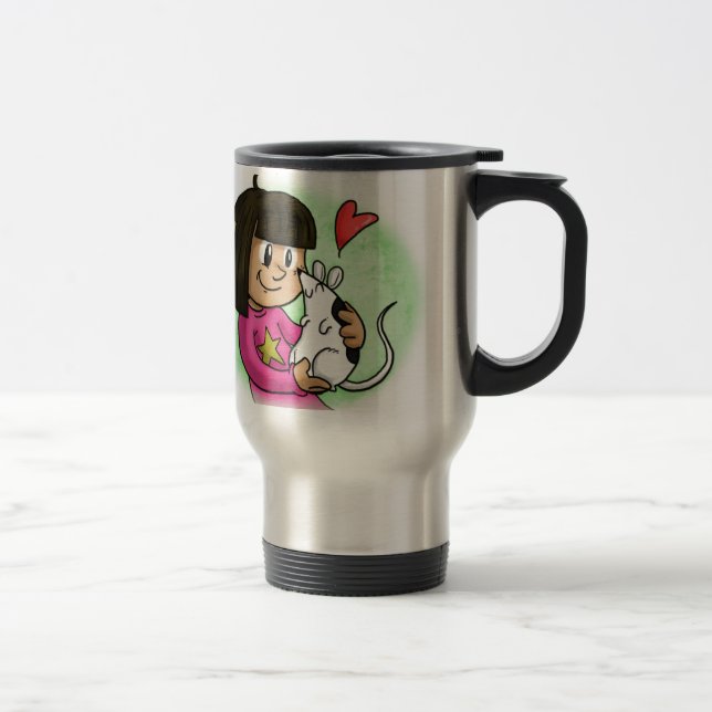 Millie and Cupcake Travel Mug (Right)