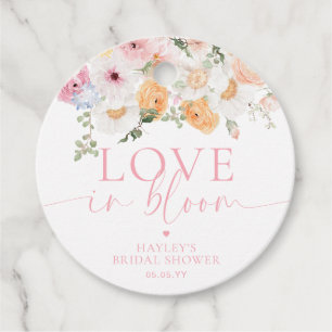 Millie Floral Love In Bloom Bridal Shower Favour Tags