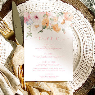 Millie Floral Menu & Thank You