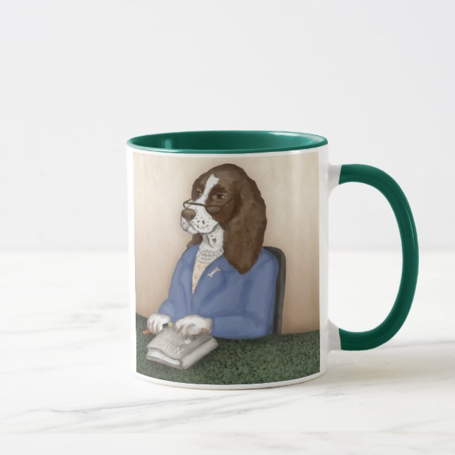 Millie Presidential Pet Portrait Mug (Right)