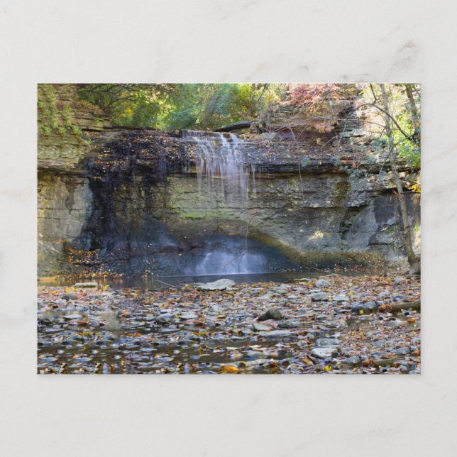 Millikin Falls, QT Metro Park, Columbus, Ohio Postcard (Front)