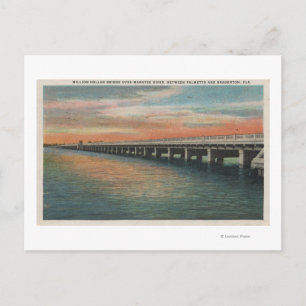 Million Dollar Bridge over Manatee River, Postcard