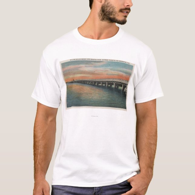 Million Dollar Bridge over Manatee River, T-Shirt (Front)