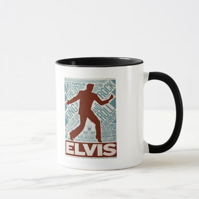 Million Dollar Quartet Elvis Type Mug (Right)