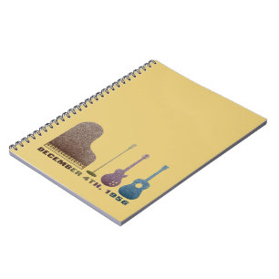 Million Dollar Quartet Instruments - Colour Notebook
