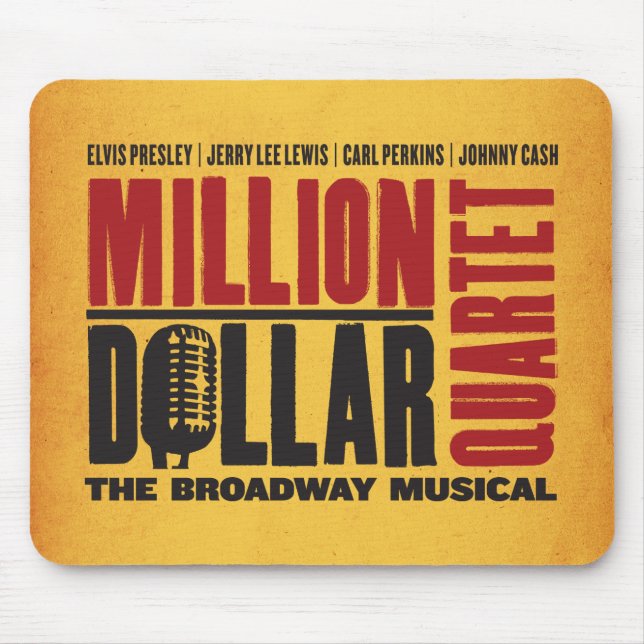 Million Dollar Quartet Logo Mouse Mat (Front)