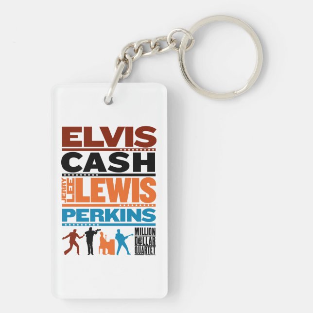 Million Dollar Quartet Names Key Ring (Back)
