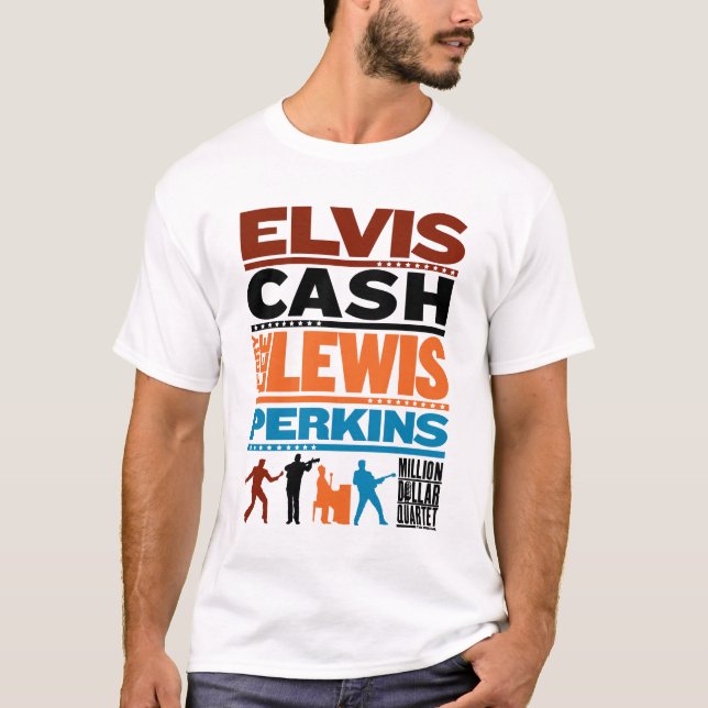Million Dollar Quartet Names T-Shirt (Front)