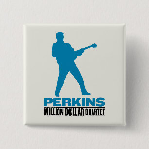 Million Dollar Quartet Perkins 15 Cm Square Badge